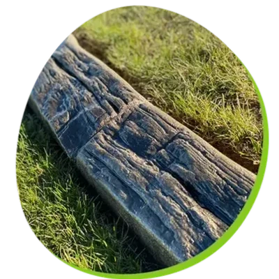 Goods Curbing Hand Hewn Wood